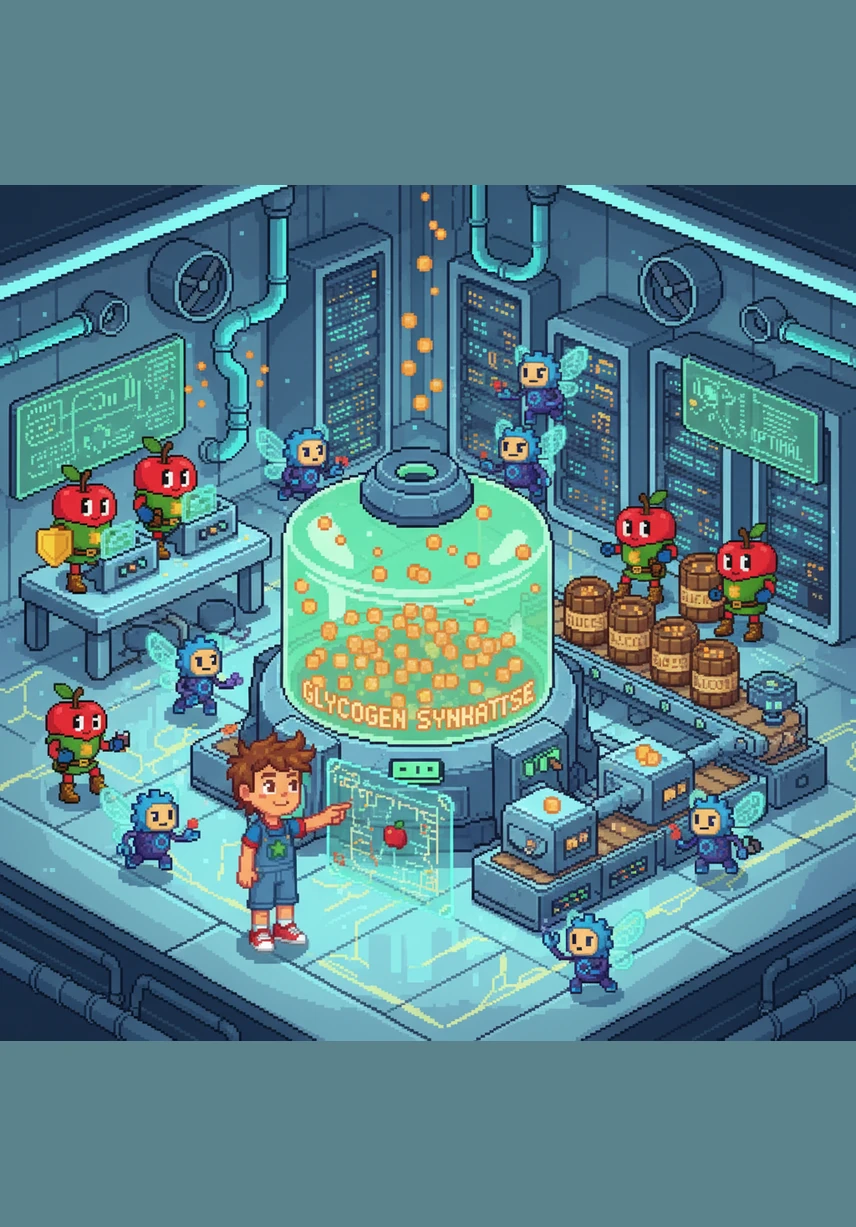 Albie’s nutrients travel to the liver, a grand and busy processing center that looks like a high-tech laboratory. The liver carefully inspects everything, making sure only the best energy is sent to the heart and brain.