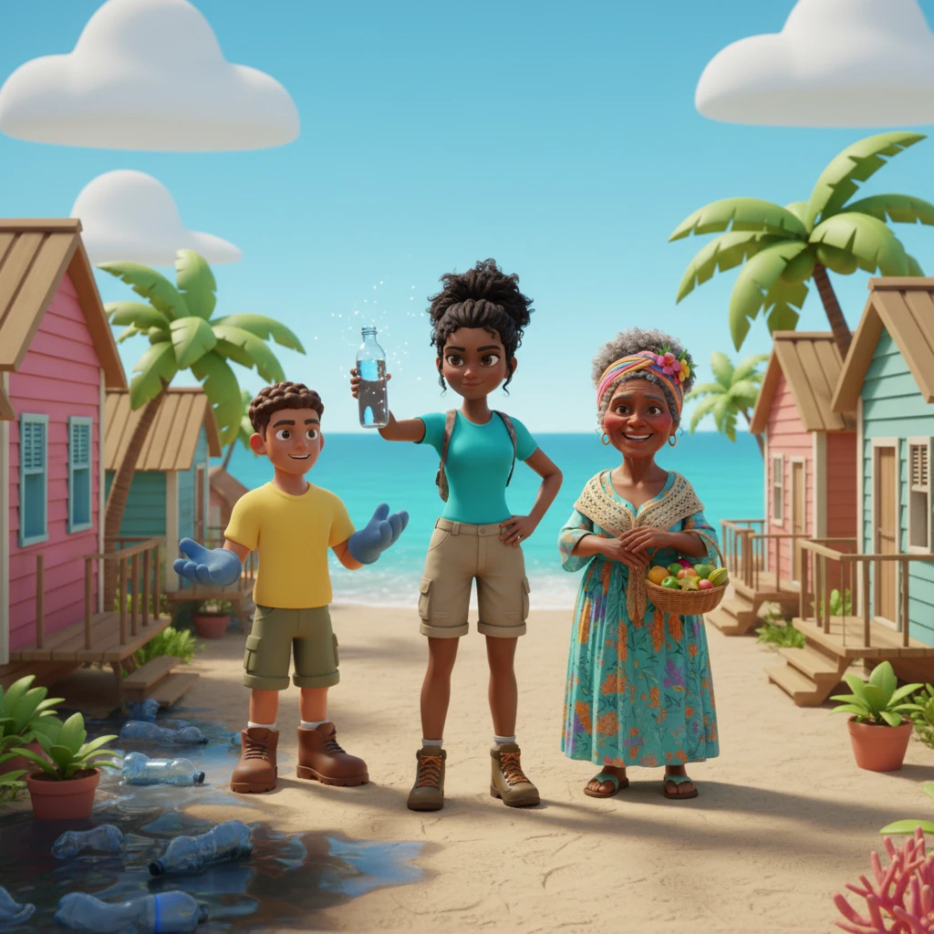 El Secreto del Agua Limpia: Una Aventura en el Caribe - 自然科普