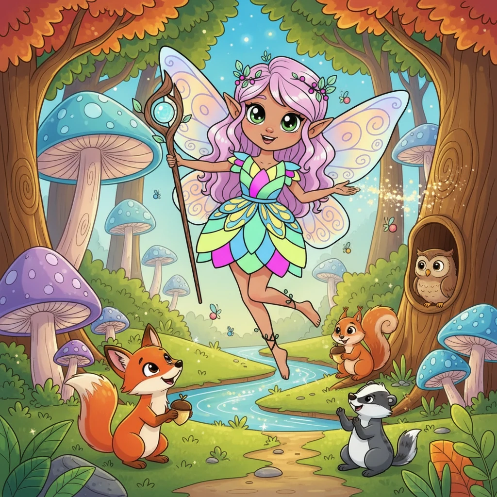 Flicker, The Kindest Forest Fairy - 童话故事