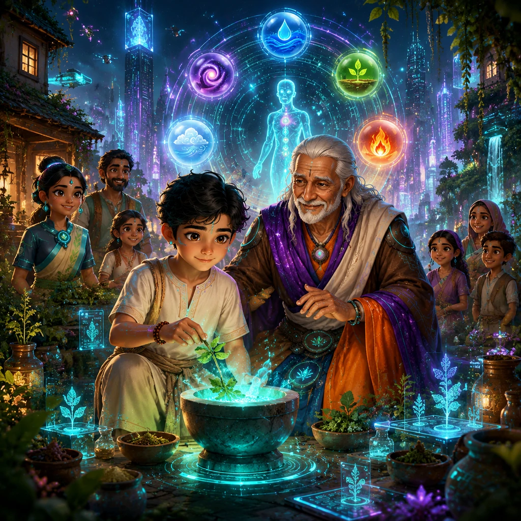 The Path to Harmony: Ananda’s Ayurvedic Journey - Educational stories