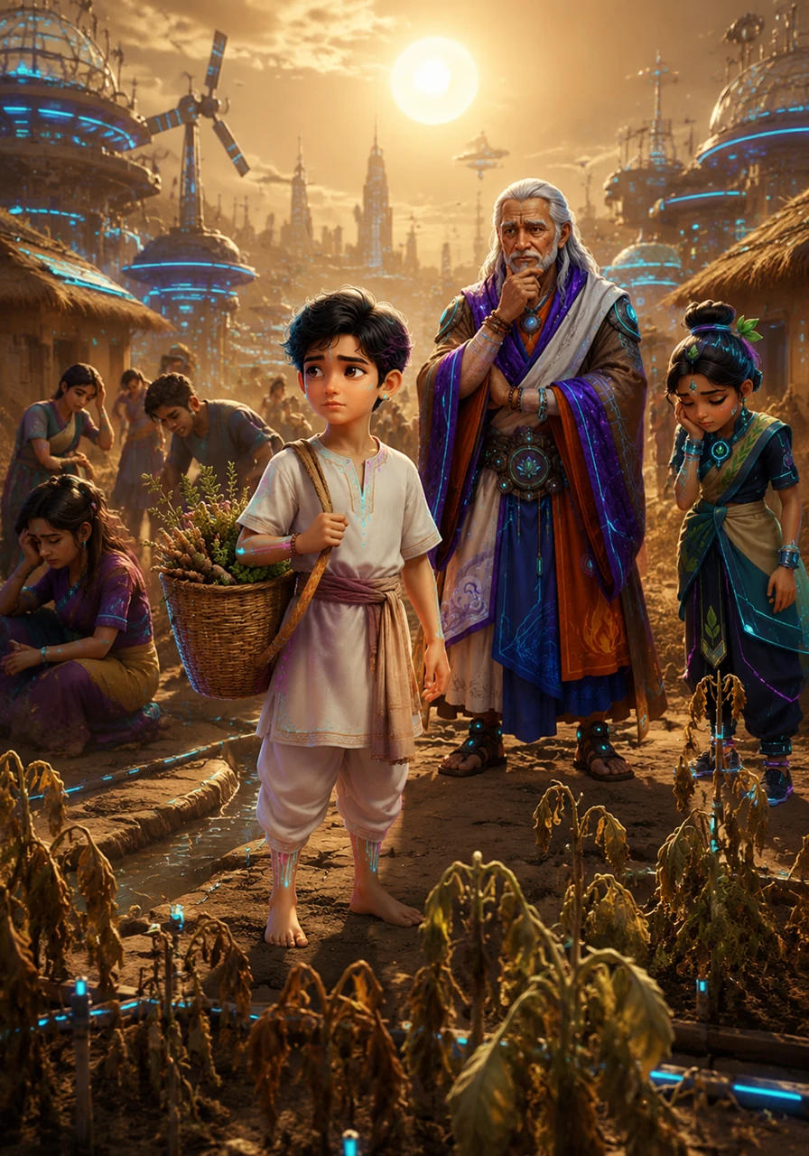 One summer, a heavy lethargy falls over the village; the people are tired, and the gardens begin to wilt under the relentless sun. Ananda notices that the natural rhythm of life has been disrupted, leaving everyone feeling out of sync.