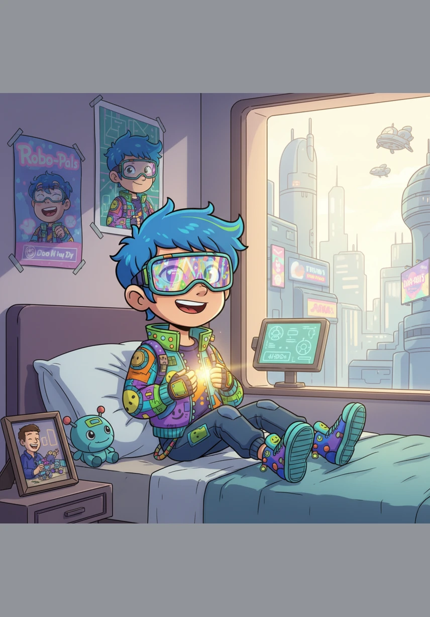 Wacky wakes up the next morning with a bright smile on his face and a heart full of happiness. He realizes that while the dream was magical, the real adventure is the time he spends every day with his beloved Lolo Daddy.