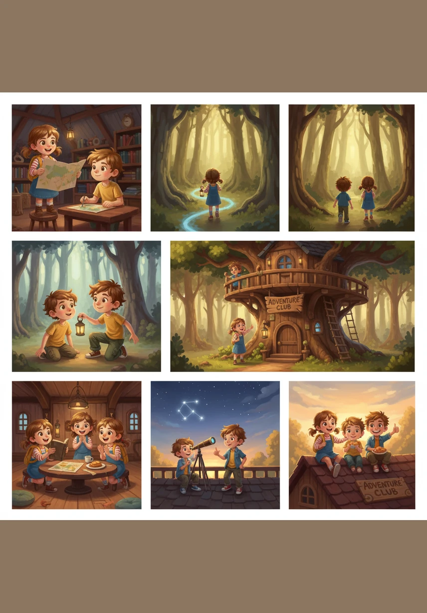 Arif’s eyes lit up with a brilliant idea as he pointed toward the green grass of the backyard. He suggested they build their very own camping tent right there under the big oak tree.