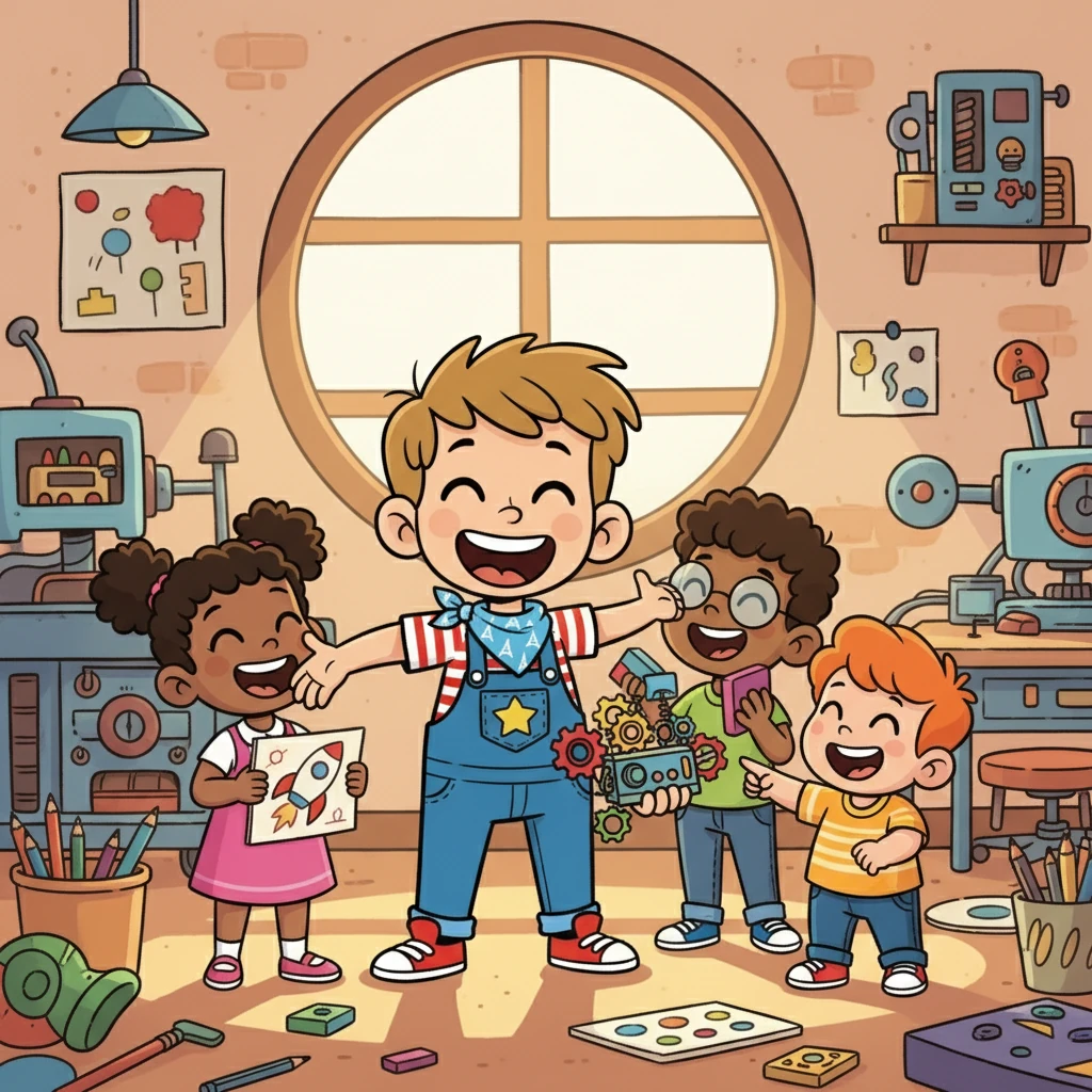 Christian, entouré de ses amis, riait. Il avait appris à accepter son TDAH et à utiliser sa créativité comme une force. Il savait que ses idées, aussi folles soient-elles, pouvaient apporter de la joie et de l'émerveillement.