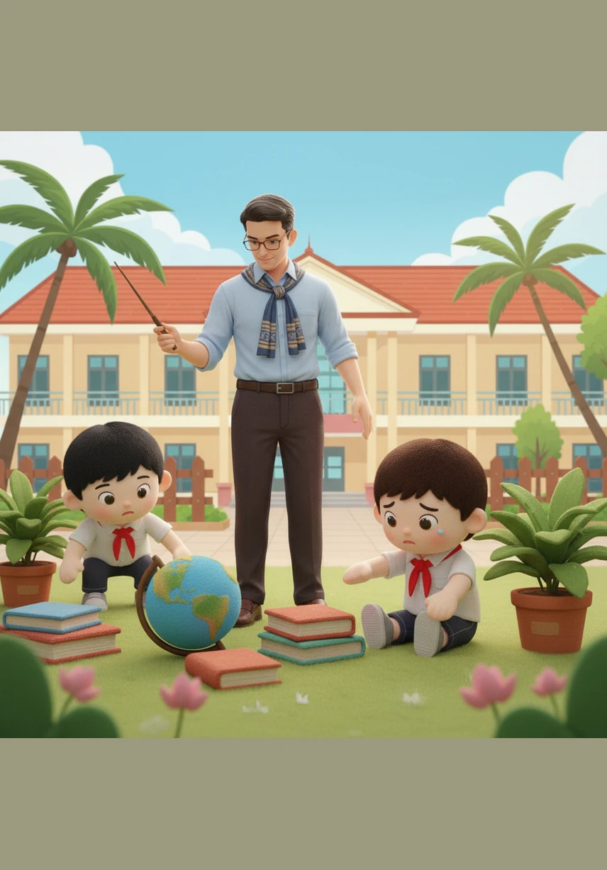 Nhóm của Hoàng Anh hăng hái mang theo những cây non xanh mướt và xẻng nhỏ ra khu vườn trống cạnh trường. Từng mầm xanh được các bạn nâng niu vun xới, hứa hẹn một tương lai rợp bóng mát và không khí trong lành cho tất cả mọi người.