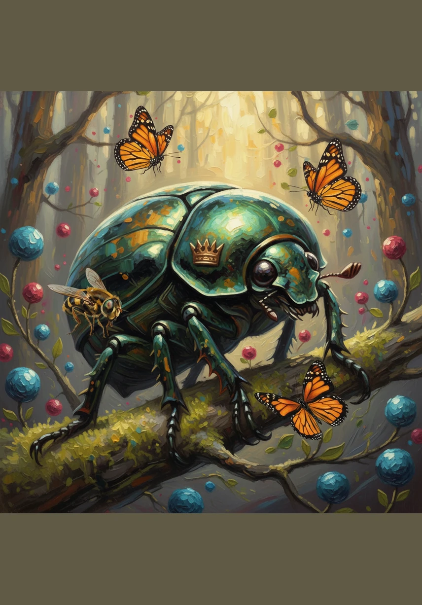 Al llegar a un bosque lleno de flores brillantes, el grupo conoce a Bruno, un escarabajo de las flores que reluce bajo la luz del sol. Bruno emerge de una corola cubierto de polen de pies a cabeza y se une al equipo con una risa entusiasta.