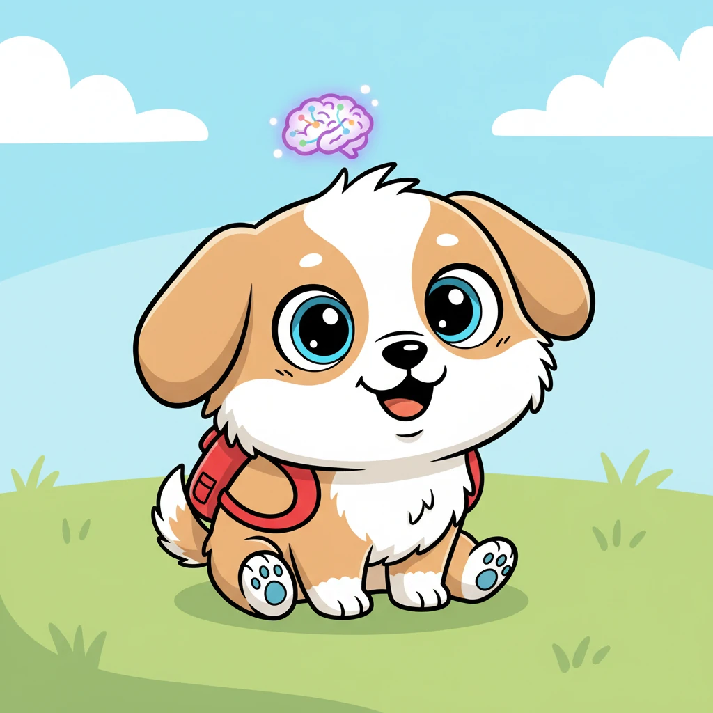 Wiffle, a small, fluffy dog with big, floppy ears and an even bigger smile, tried to take a step. His little legs wobbled like jelly, sending him tumbling onto his bottom with a soft thud. He giggled, a tiny spark of curiosity glinting in his wide eyes as he tried again, determined to master the art of standing.