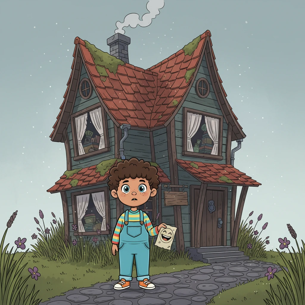 Pip decided to seek out Granny Grumble, the oldest person in Gloomville, whose house was filled with dusty memories. Granny Grumble usually just grumbled, but Pip hoped she might remember something about the laughing face. It was a long shot, but Pip was determined.