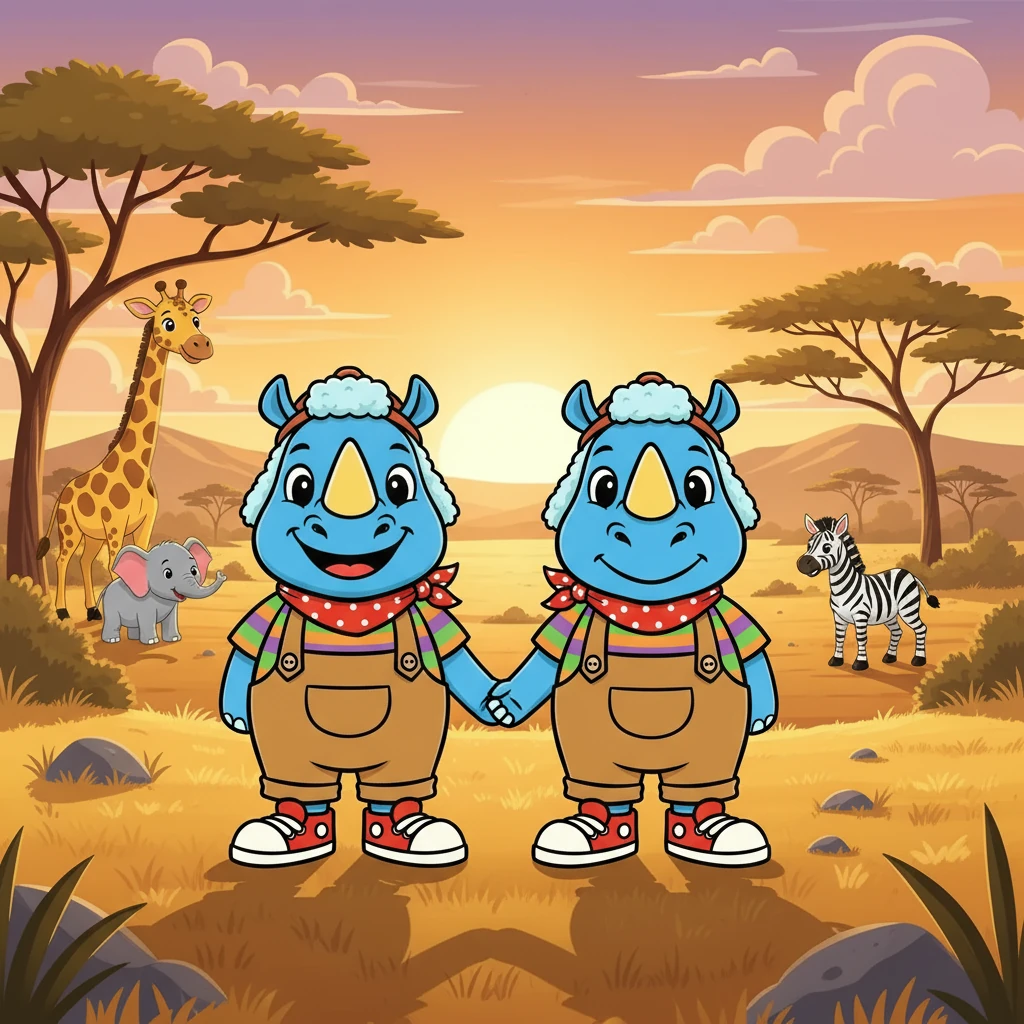 A partir daquele dia, a amizade de Didinho e Babá se fortaleceu ainda mais. Eles aprenderam que, juntos, poderiam enfrentar qualquer desafio. E assim, na savana, a história de uma amizade especial continuou a encantar a todos.