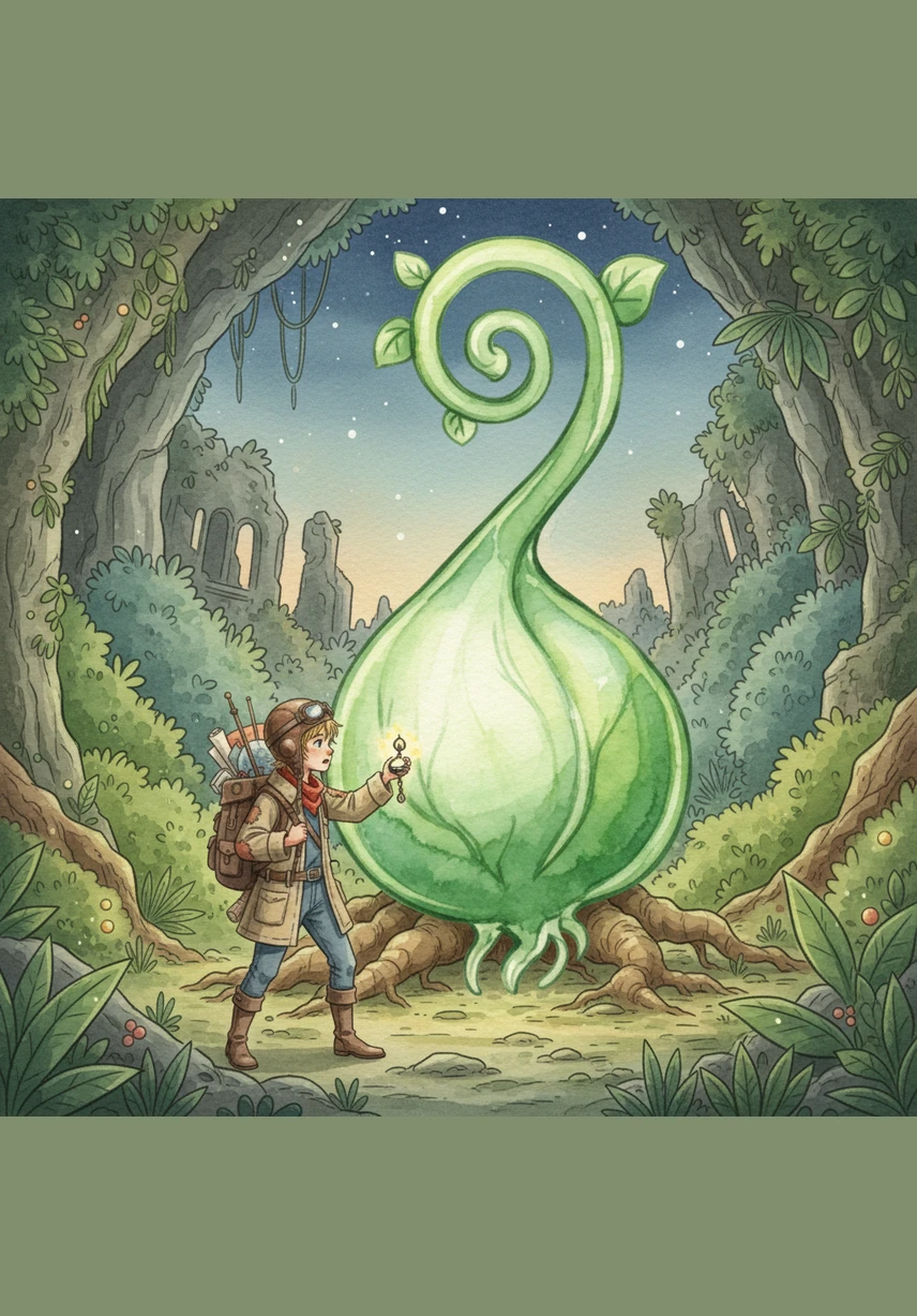 Crystal-clear rivers flow elegantly, carrying essential fatty acids like Omega-3 and Omega-6 through the seed. Oli sails along these currents, which are vital for the brains and hearts of all living things that eat them.