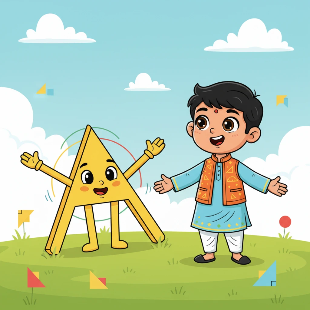 फिर रवि एक बड़े, खुले दिल वाले कोण से मिलता है। यह अधिक कोण है, जो 90 डिग्री से बड़ा लेकिन 180 डिग्री से छोटा होता है। यह कोण अपनी बाहें फैलाकर रवि का स्वागत करता है, जैसे गले लगाने को तैयार हो।