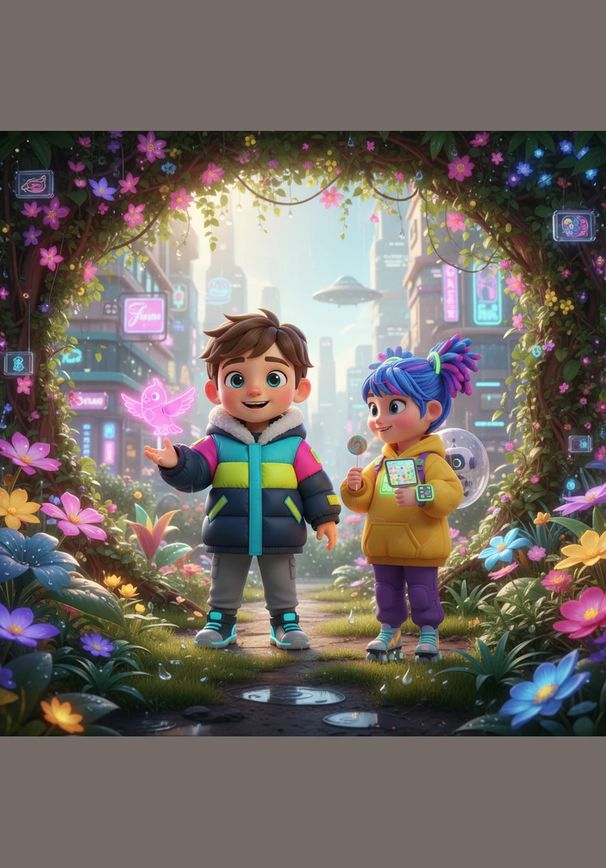 في شهري أبريل ومايو، هطلت أمطار خفيفة ومنعشة روت الأرض وجعلت الحدائق تبدو كلوحة فنية مذهلة. مشى سامي بين الأشجار المزهرة وشاهد كيف تنمو النباتات وتزدهر في كل زاوية من زوايا الحديقة الواسعة تحت أشعة الشمس اللطيفة. هيا بنا إلى الشهر التالي!