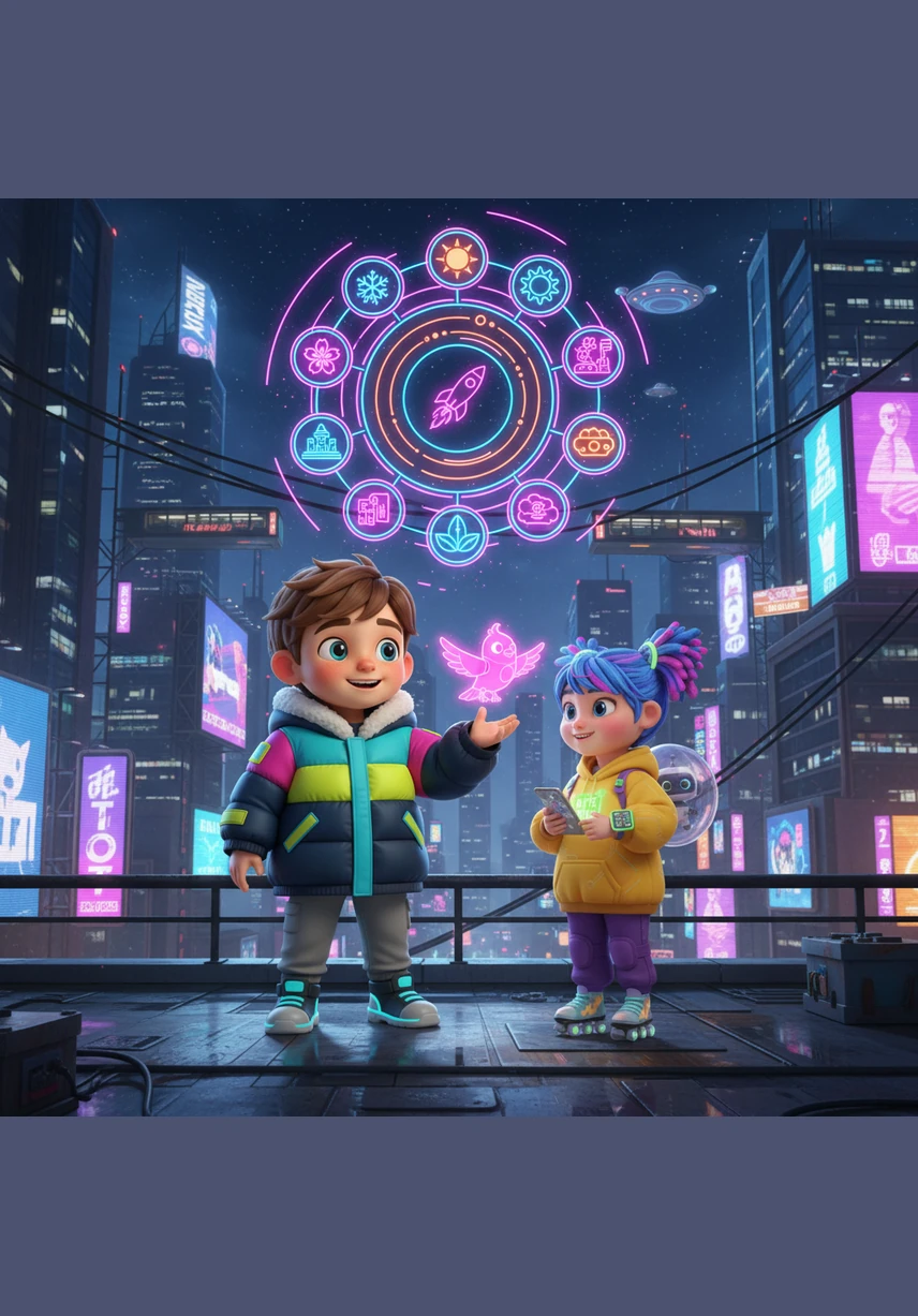 في نهاية الرحلة، عاد سامي إلى منزله وهو يشعر بالفخر لأنه تعلم شيئاً جديداً ومميزاً عن عالمنا. نظر سامي إلى السماء وقال بابتسامة: «الآن عرفت أن السنة تتكون من اثني عشر شهراً مرتبة، ولكل شهر جماله الخاص ومغامرته الفريدة التي سأنتظرها كل عام!»