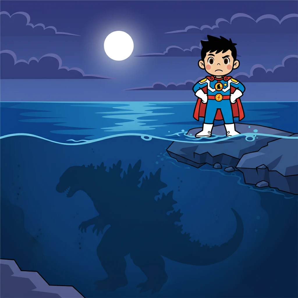 しかし、ゴジラは完全に倒れたわけではなかった。彼は、深い海の底へと姿を消し、再び力を蓄えようとしていた。ウルトラマンは、ゴジラの復活を予感し、警戒を強める。