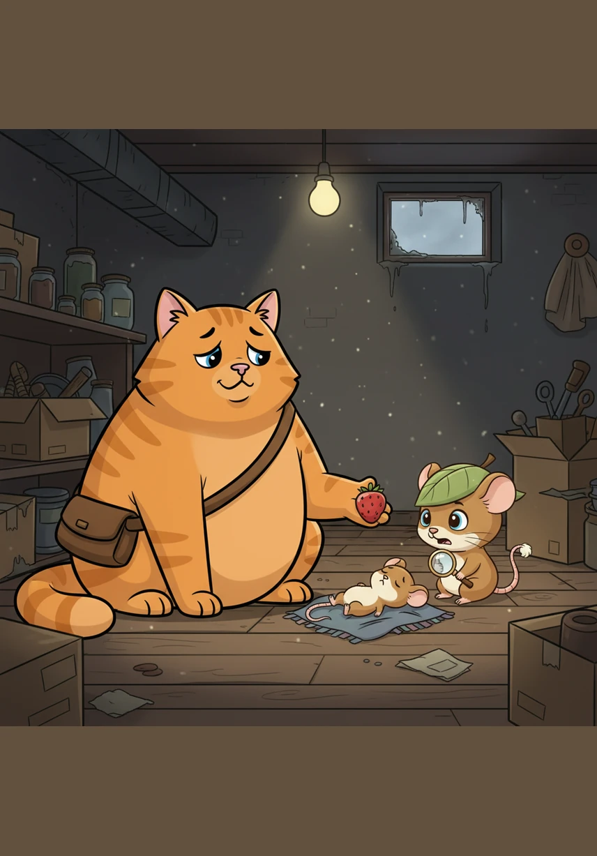 Inside the quiet basement, the two sat side-by-side, catching their breath as the rain began to patter against the glass. The fear had vanished, replaced by a new feeling of respect and warmth between the former rivals.