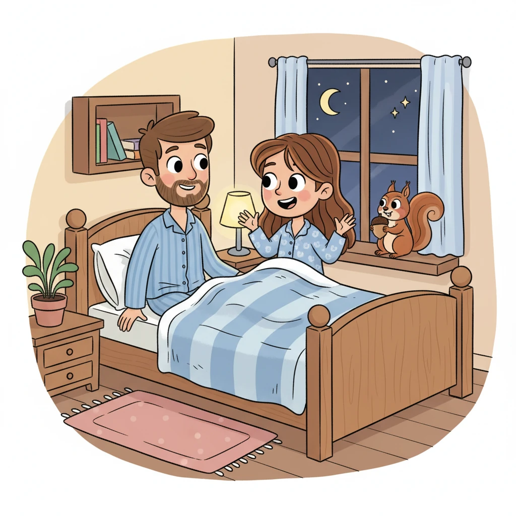 Later that evening, tucked snugly in bed, Pip recounted her adventure to her parents, Nutmeg perched on her windowsill, nibbling a nut. She smiled, knowing she had been lost but also found a wonderful new friend and a brave heart.