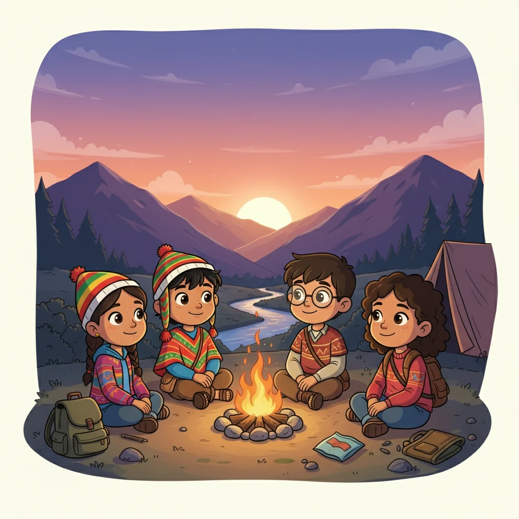 Al final del día, Inti, Rumi y sus amigos se reunieron para reflexionar sobre su aventura. Comprendieron la importancia de la amistad, el trabajo en equipo y el respeto por los demás. Y aprendieron que la vida es más hermosa cuando se comparte.