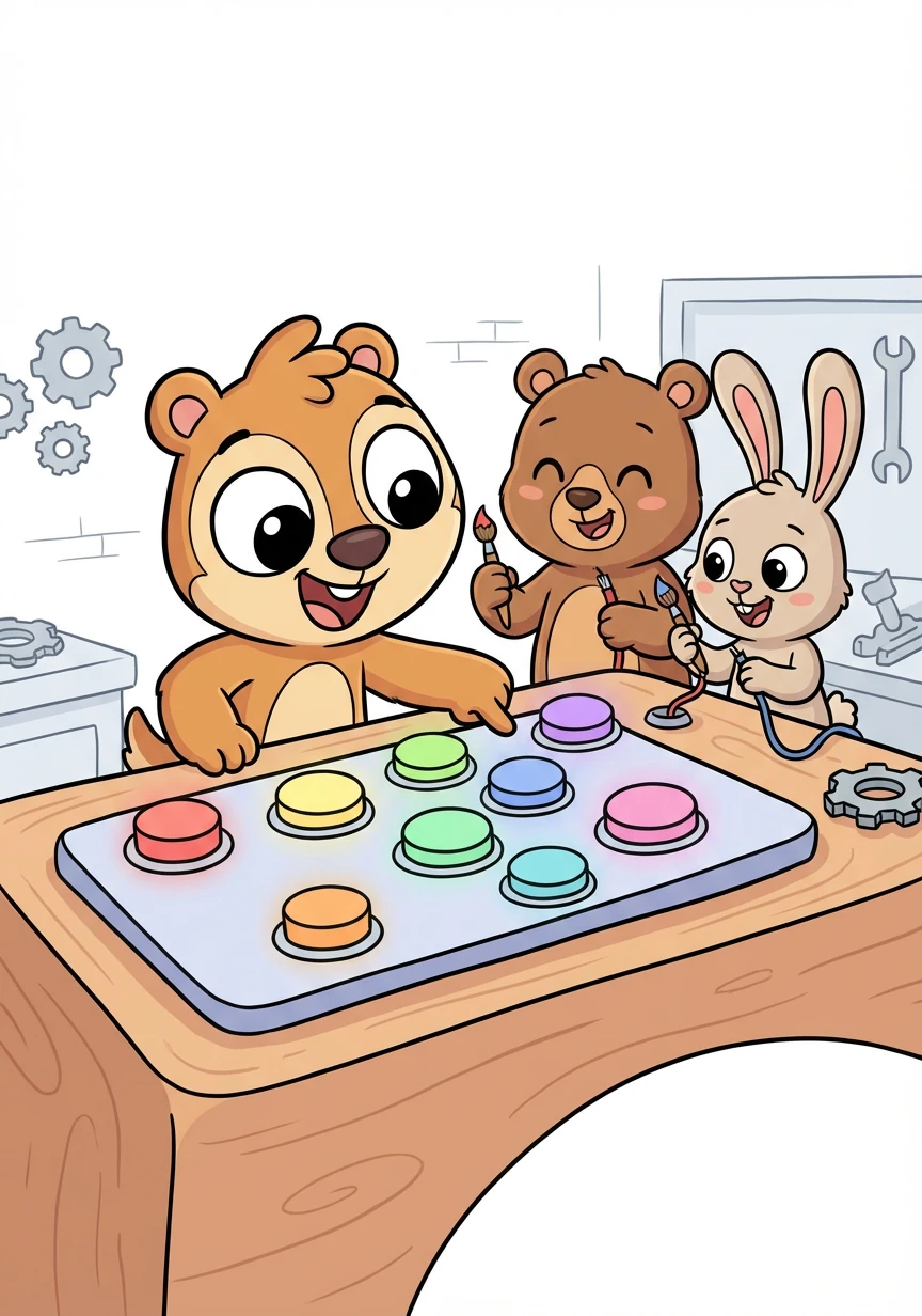 Con la ayuda de sus amigos, Alex implementa los temas de colores. ¡Ahora puede elegir entre 8 opciones diferentes! El panel de control se ve increíble.