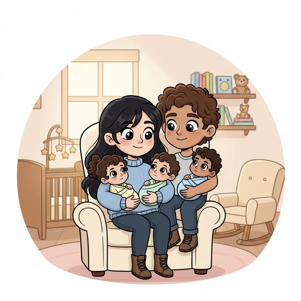 The day arrived when little Jasper and Lilith Haven made their grand entrance into the world. Katerina and Ezra gazed at their precious boy and girl, tiny bundles of joy nestled in their arms. Jasper had Ezra's determined little chin, while Lilith had Katerina's curious, sparkling eyes. Their hearts overflowed with an immeasurable love for their beautiful twins.