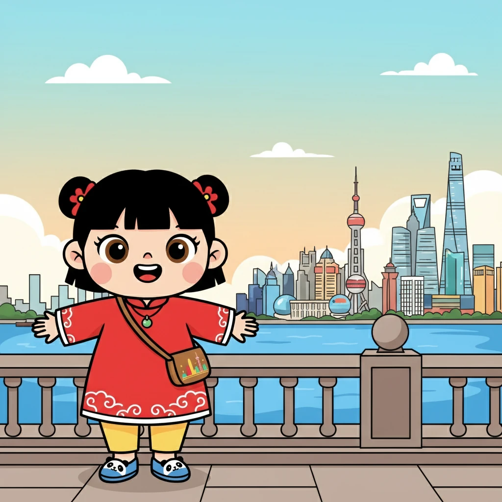 临走前,丽莎 (Lìshā) 站在外滩,眺望着远方。 她知道,这段在上海的经历,将会永远留在她的记忆里。 她微笑着,期待着再次回到上海的那一天。