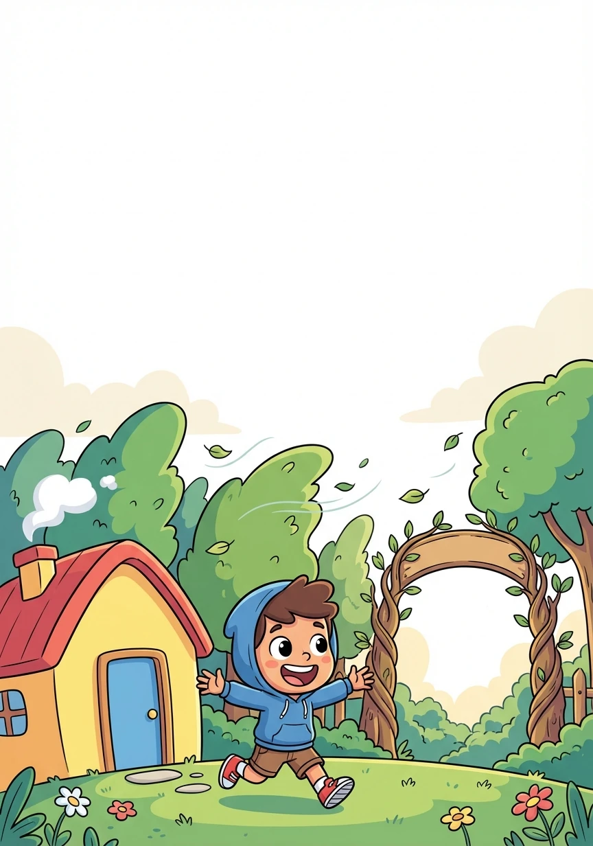 سامیر په سبا وخت کې له خپل کور نه بهر شو. هغه د ځنګل لویه دروازه ولیدله. سره له خوشحالۍ، هغه د ځنګل په لور روان شو. شين او تازه ونې د باد سره نڅېدې.