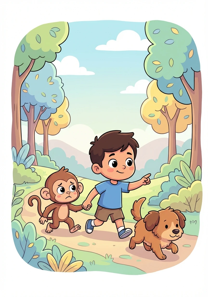 بندر وویل چې هغه له خپلې مور څخه ورک شوی دی او نه پوهیږي چې څنګه یې ومومي. سامیر او ዝ سپي د بندر سره مرسته کولو ته هم ژمن شول. دوی ټول یوځای د بندر د مور په لټه کې شول.