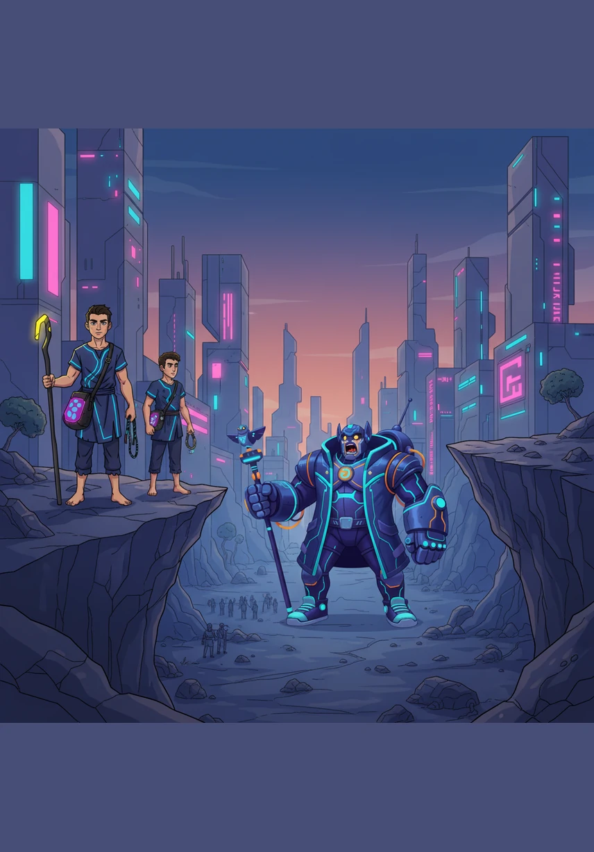 Sesampainya di sana, Daud melihat sesosok raksasa bernama Goliat yang sangat besar dan menakutkan berdiri di tengah lembah. Raksasa itu berteriak mengejek pasukan Israel, menantang siapa pun untuk melawannya dalam pertarungan satu lawan satu.