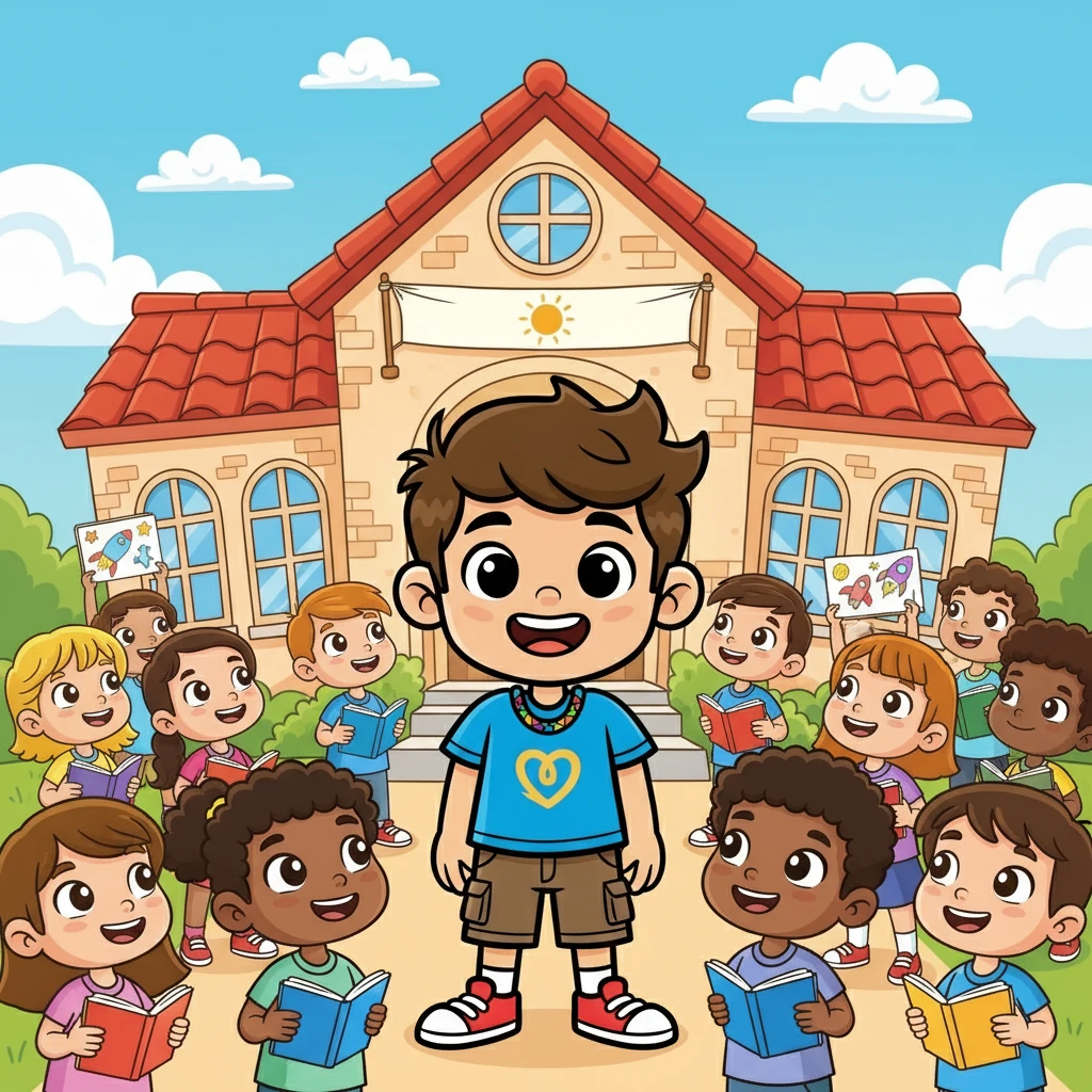 Luego, Mateo financió una escuela para que todos los niños tuvieran acceso a una educación de calidad. Los estudiantes, con sus cuadernos y lápices, soñaban con un futuro brillante. La escuela se convirtió en un faro de esperanza.