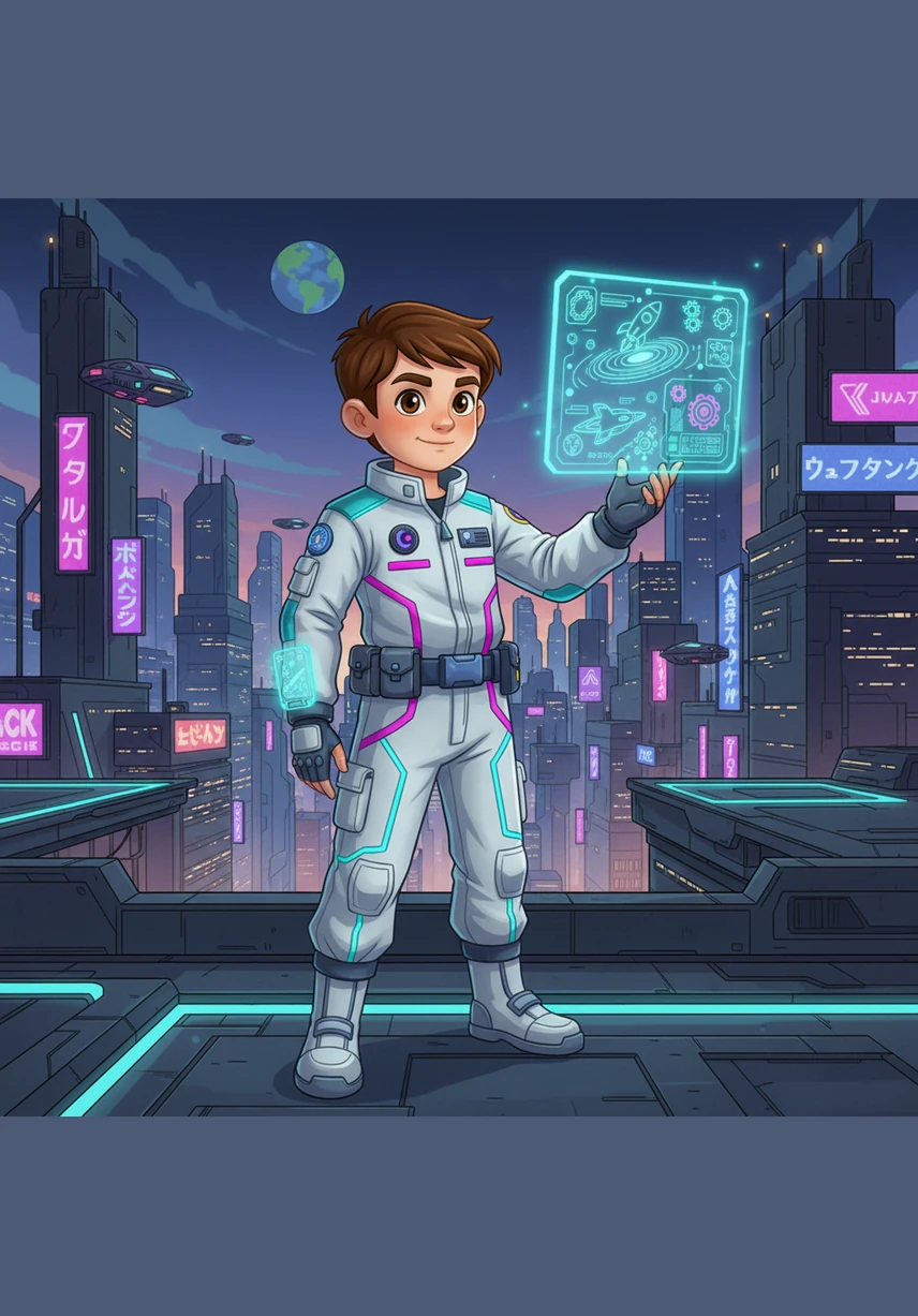 Leo explores a simulated moonscape where he notices that footprints never wash away because there is no wind or rain. He marvels at the idea that his own marks could last for millions of years in the silent, still environment.