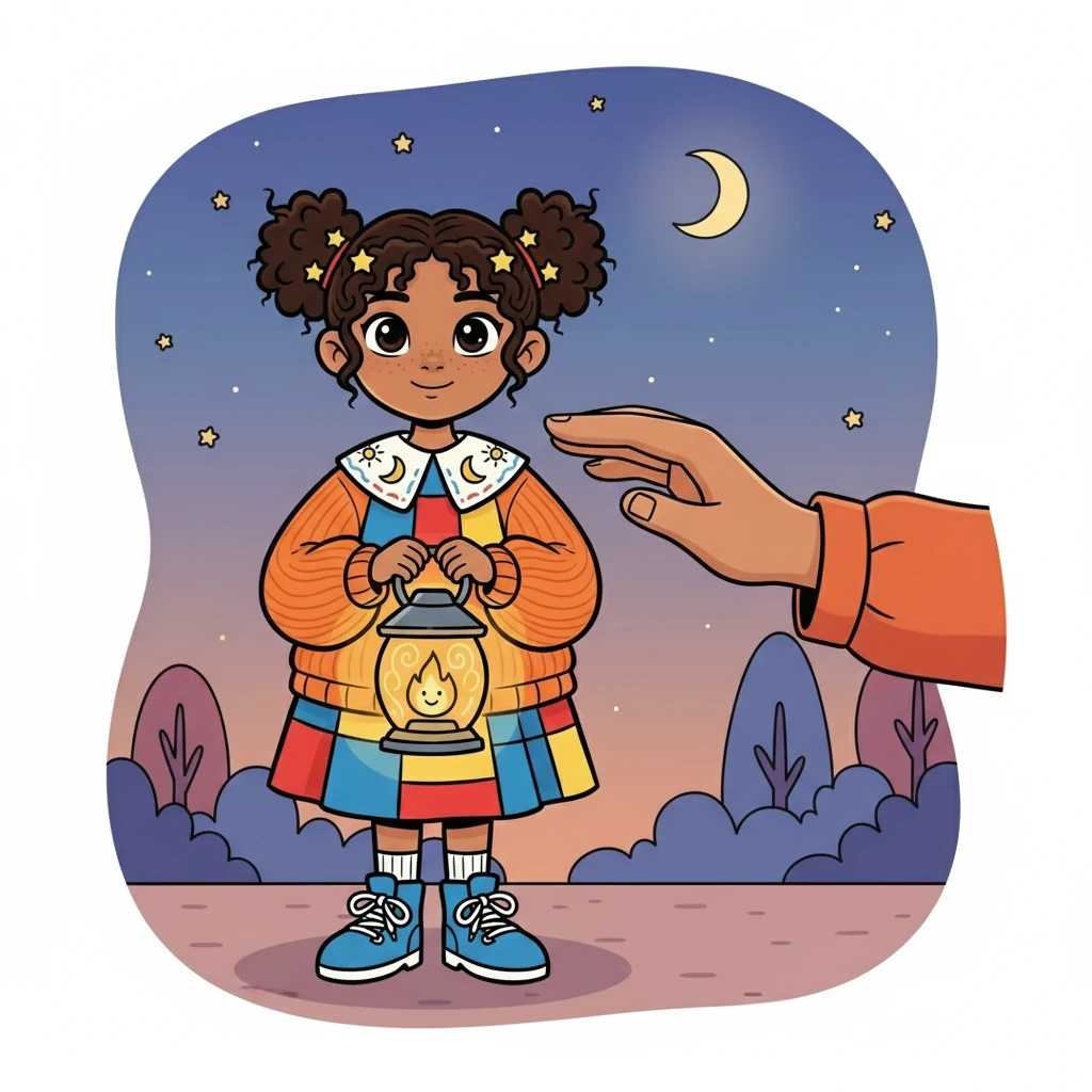 As Elara held the lantern, a gentle hand reached out. It wasn't to take, but to offer protection and support, a symbol of shared humanity.