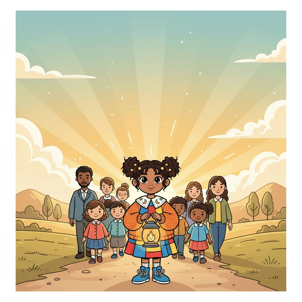 Elara and the group walked towards the horizon, now filled with warm golden light. The message was clear: even in the darkest times, hope, dignity, and solidarity can guide the way to a brighter future.