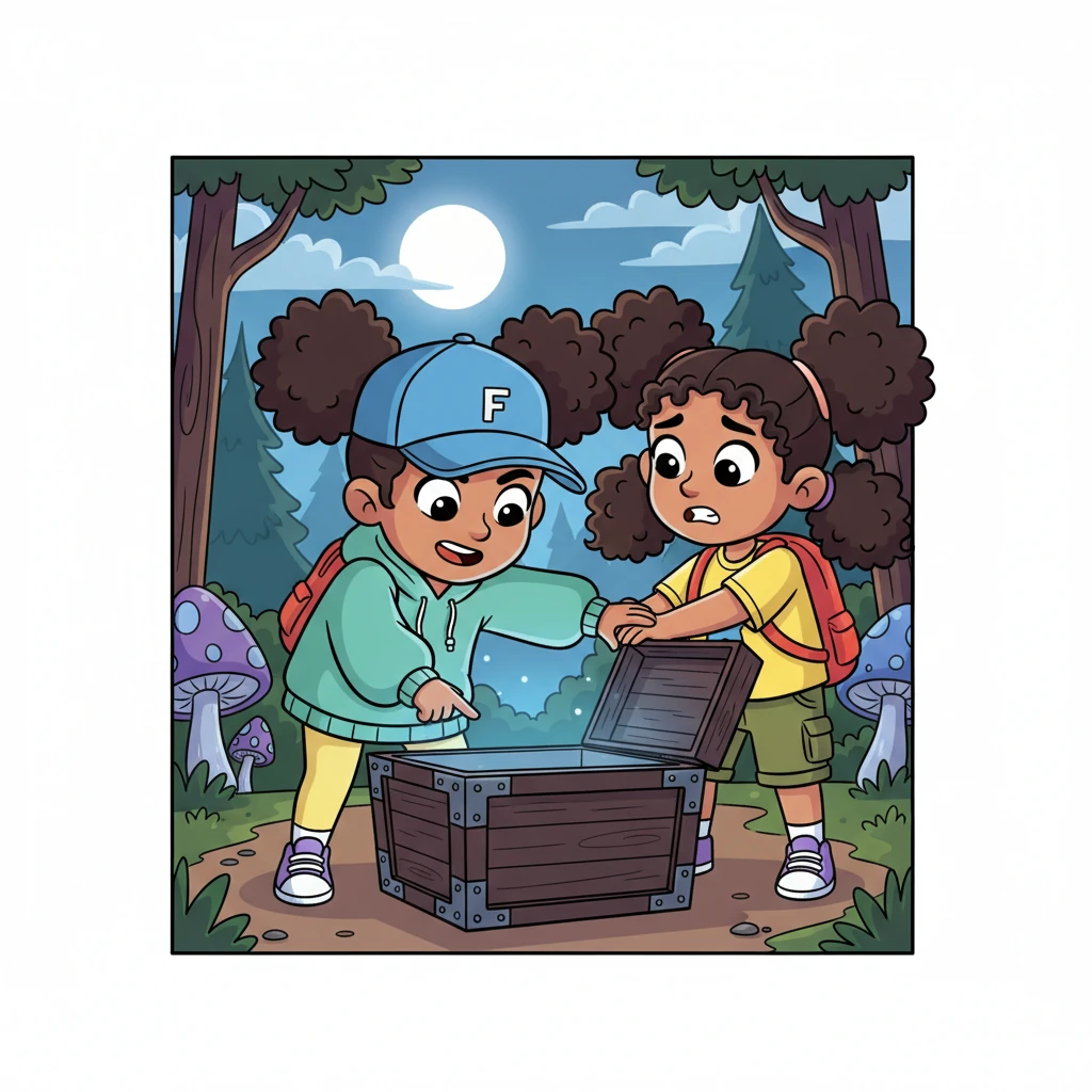 Lily, still a bit shaky, clutched Ana's arm. "Tab yalla nemshy?" she pleaded, "So, should we leave?" But Ana's eyes gleamed with curiosity, the mystery now irresistible. "Nemshy eeh bas!" she scoffed, "Leave what?! Ana 3ayza a3raf feeh eeh." She insisted, "I want to know what's in here."