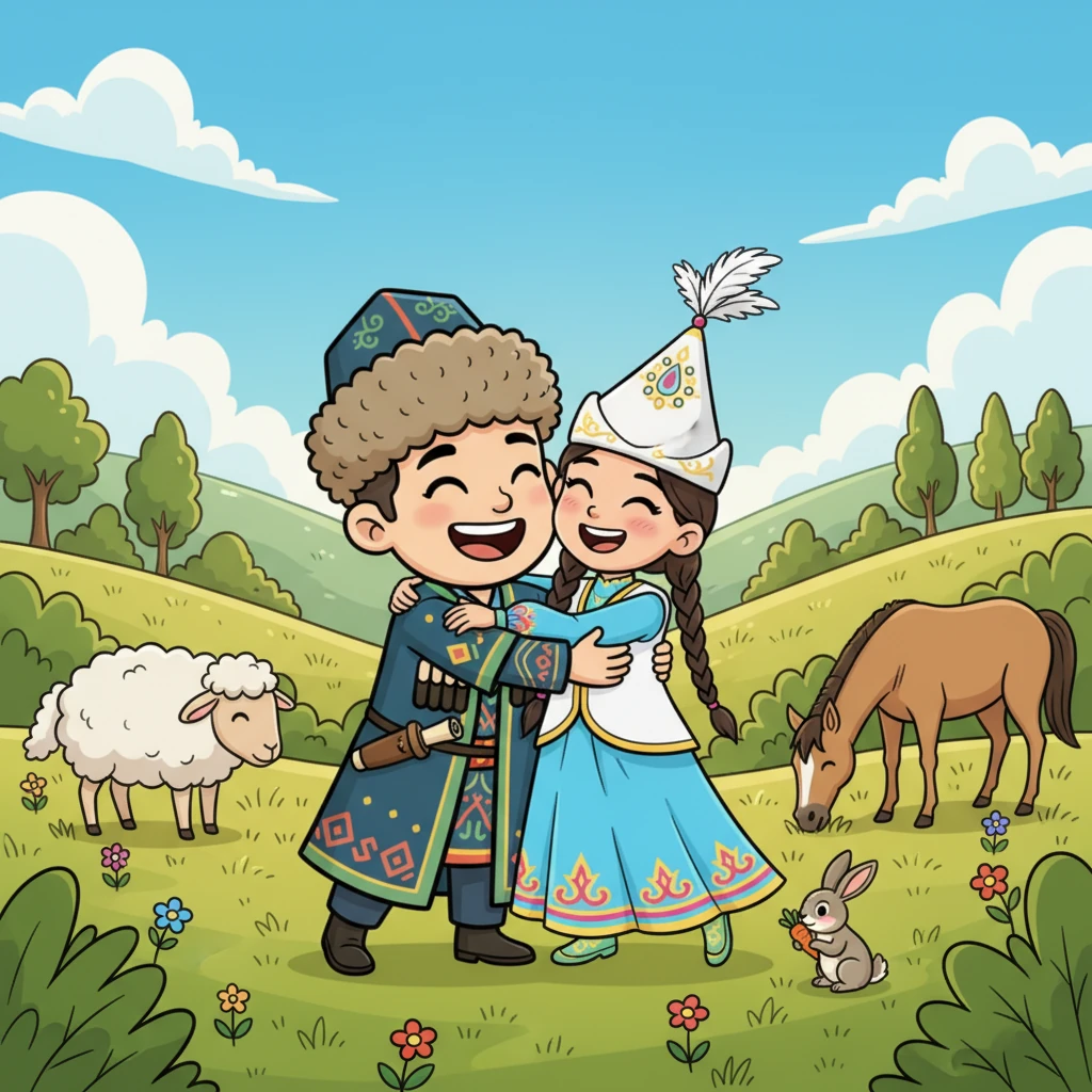 После долгих усилий они наконец достигли укрытой долины. Там, под защитой холмов, животные нашли пищу, а люди – убежище. Радостные возгласы наполнили воздух, и все обнимались от счастья.