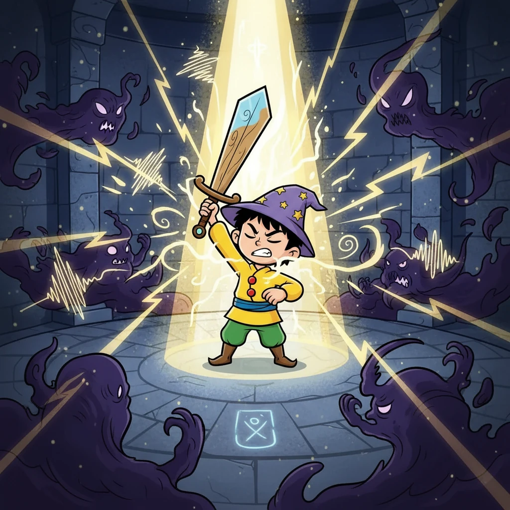 Kilatan cahaya memenuhi ruangan saat Deni memulai ritual ruqyahnya. Ayat-ayat suci bergema, beradu dengan suara-suara aneh yang berasal dari gangguan gaib. Wajahnya menunjukkan konsentrasi penuh, berjuang melawan kekuatan gelap.