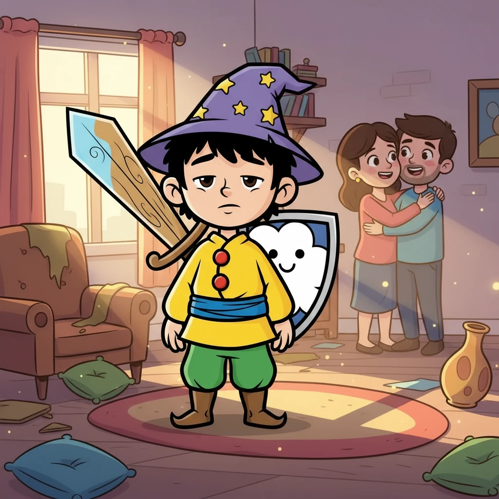 Setelah perjuangan panjang dan melelahkan, Deni berhasil mengalahkan Jin Dasim. Rumah itu kembali tenang, dan keluarga Bandi selamat. Deni berdiri dengan lelah namun lega, menyadari bahwa ia telah mengatasi mimpi terburuknya.