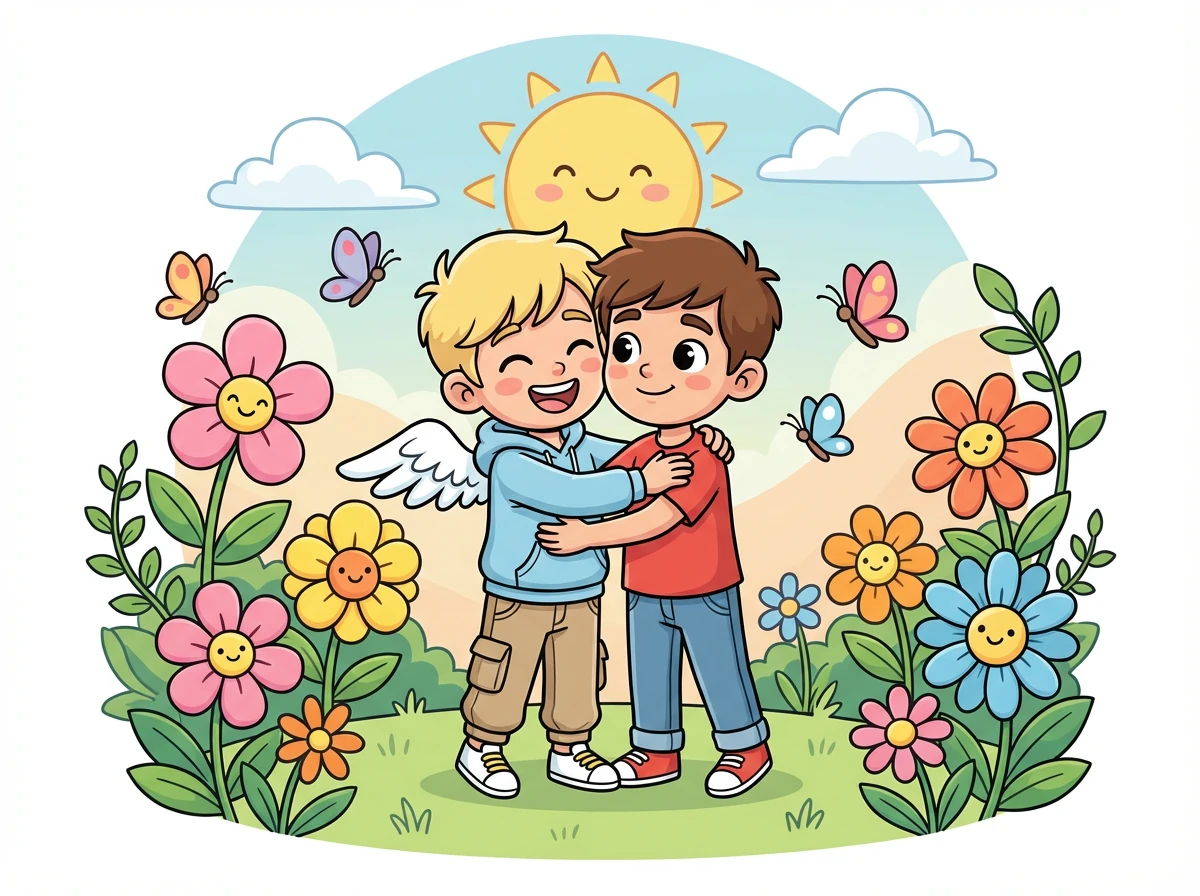 Finalmente, después de superar obstáculos y prejuicios, Ricardo y Ángel encuentran la aceptación y la felicidad. Su amor, una vez prohibido, florece en un jardín de esperanza.