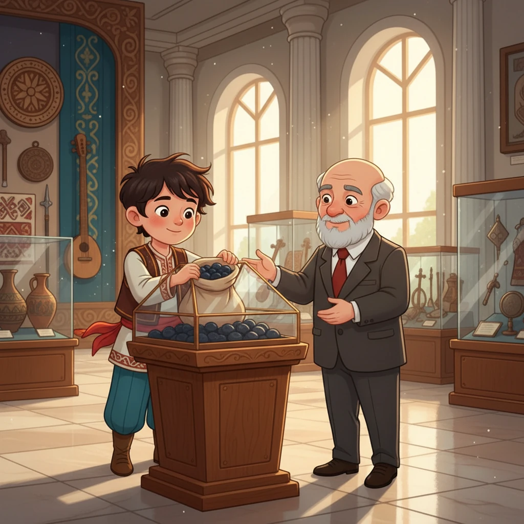 Соңында, Айдар тоғызқұмалақ тасын мұражайға тапсыруға шешім қабылдады. Ол өз елінің тарихын құрметтеп, жәдігерлерді сақтаудың маңыздылығын түсінді.