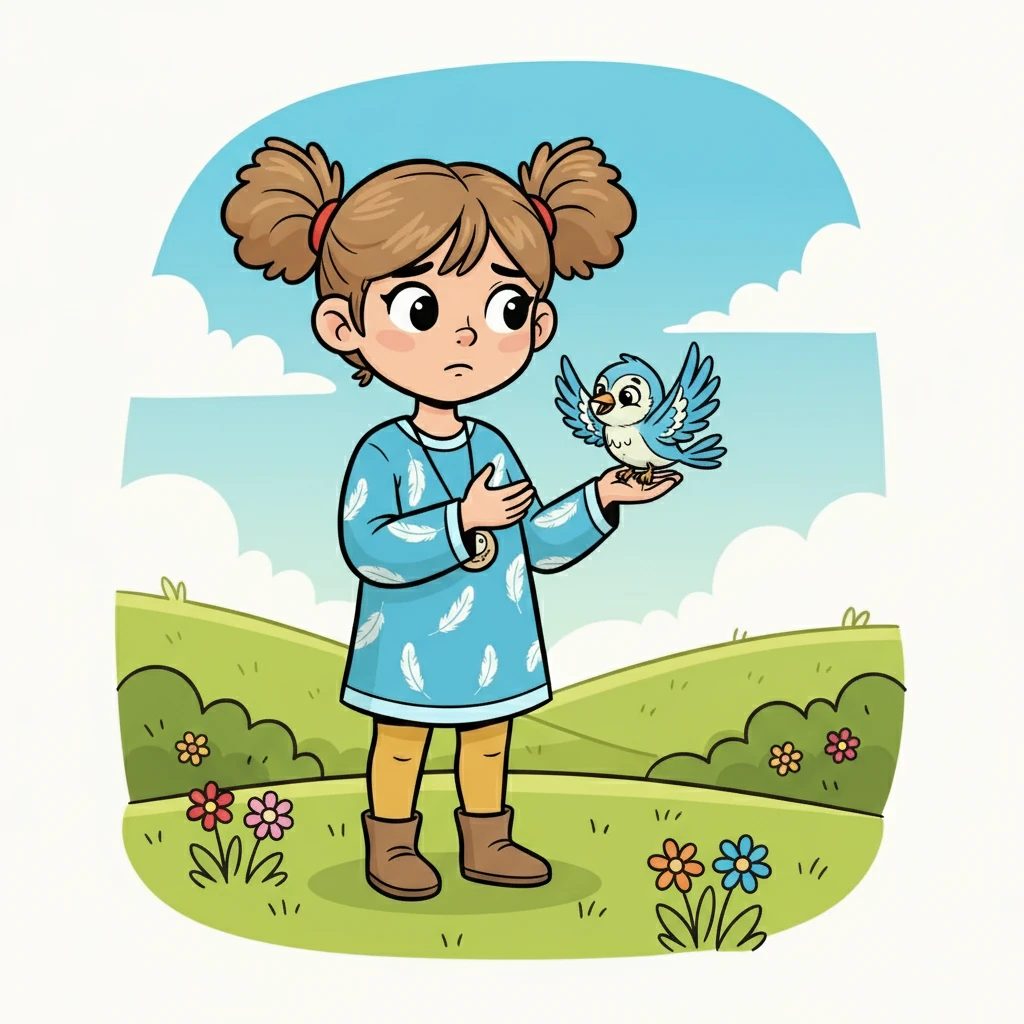 Күндер өте берді, құстың қанаттары жазыла бастады. Аружан құстың ұшуға дайындалып жатқанын байқады. Ол қуанып, бірақ сәл қайғырды.