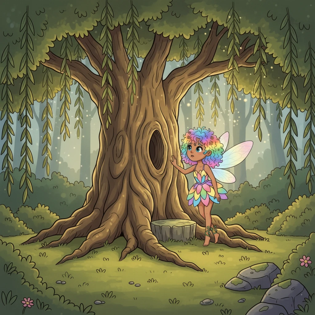 Worried, Lumina consulted the ancient, wise Willow Whisperer, a tree whose leaves glowed with ancient knowledge. The Willow Whisperer explained that the Heartstone of Color, which powered all the hues in the forest, had lost its sparkle. It needed to be re-energized by a special song of pure joy and color.