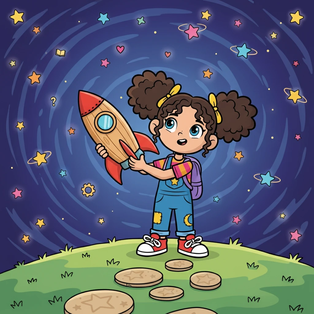 O jogo envolvia aprender sobre as estrelas e seus segredos. Cada estrela representaria uma lição importante sobre a vida.