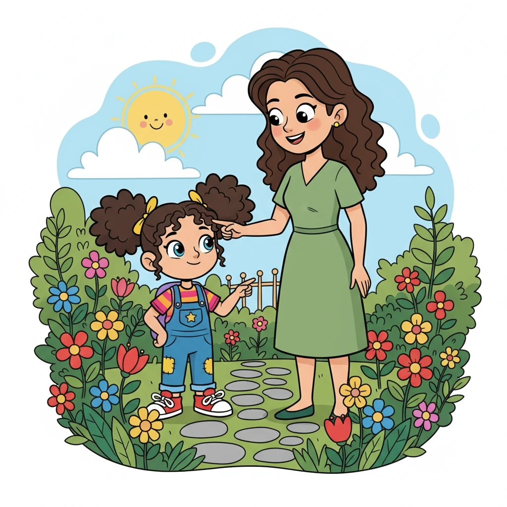 A mãe de Beatriz explicou que a gratidão era como um jardim, que floresce com cuidado e carinho.