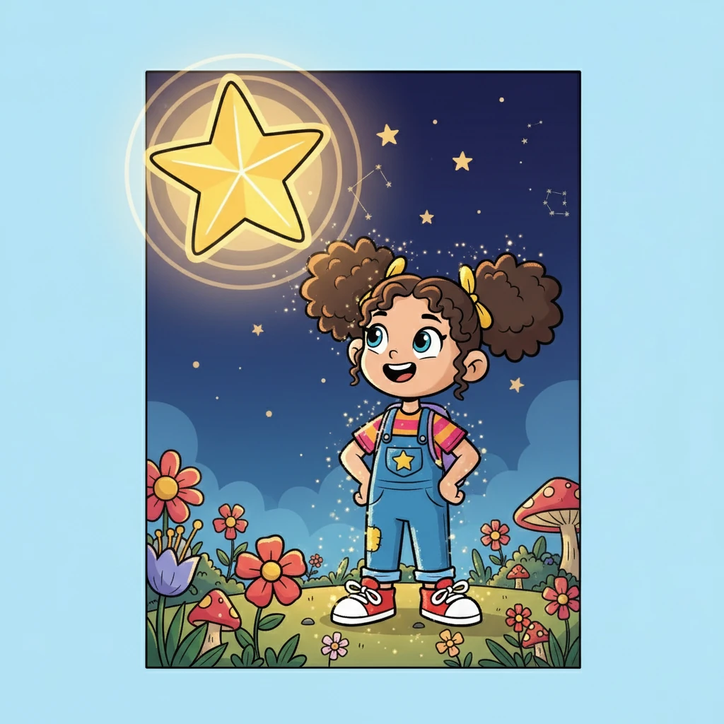 A Estrela da Confiança brilhou intensamente, inspirando Beatriz a acreditar em si mesma.