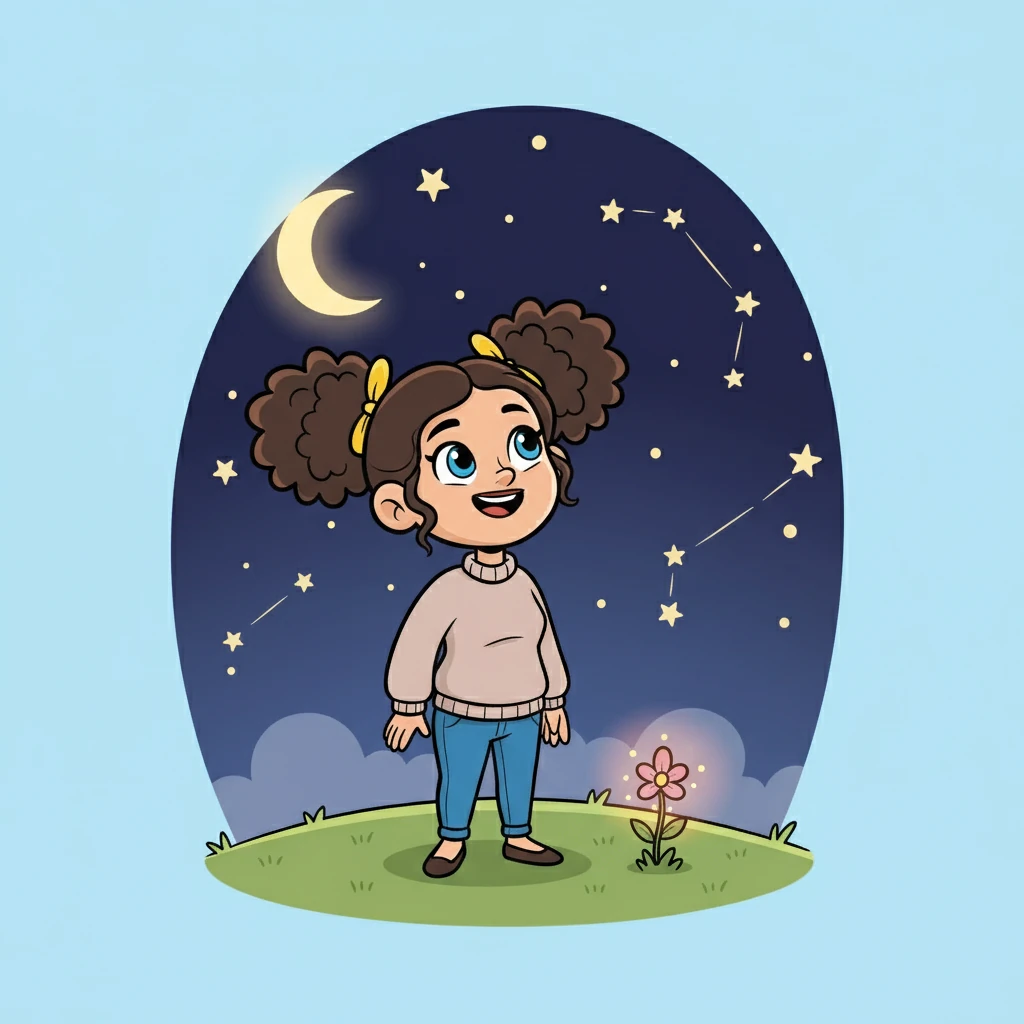 Beatriz, agora uma mulher, olhava para as estrelas e sorria, lembrando-se do segredo que a transformou.