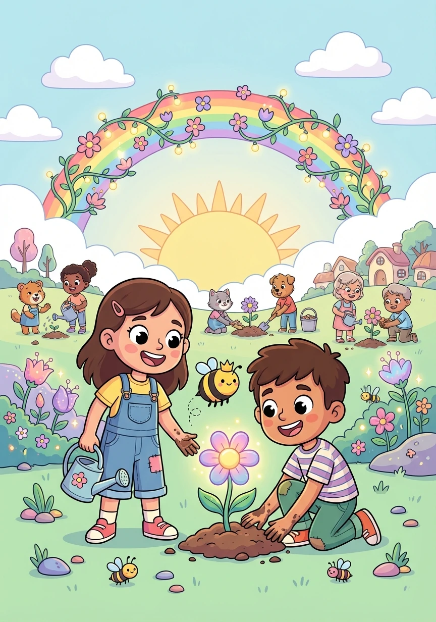 Sofia e Lucas continuaram sendo grandes amigos, enfrentando juntos os desafios da vida. Eles mostraram a todos que a bondade e a amizade podem transformar o mundo em um lugar melhor.