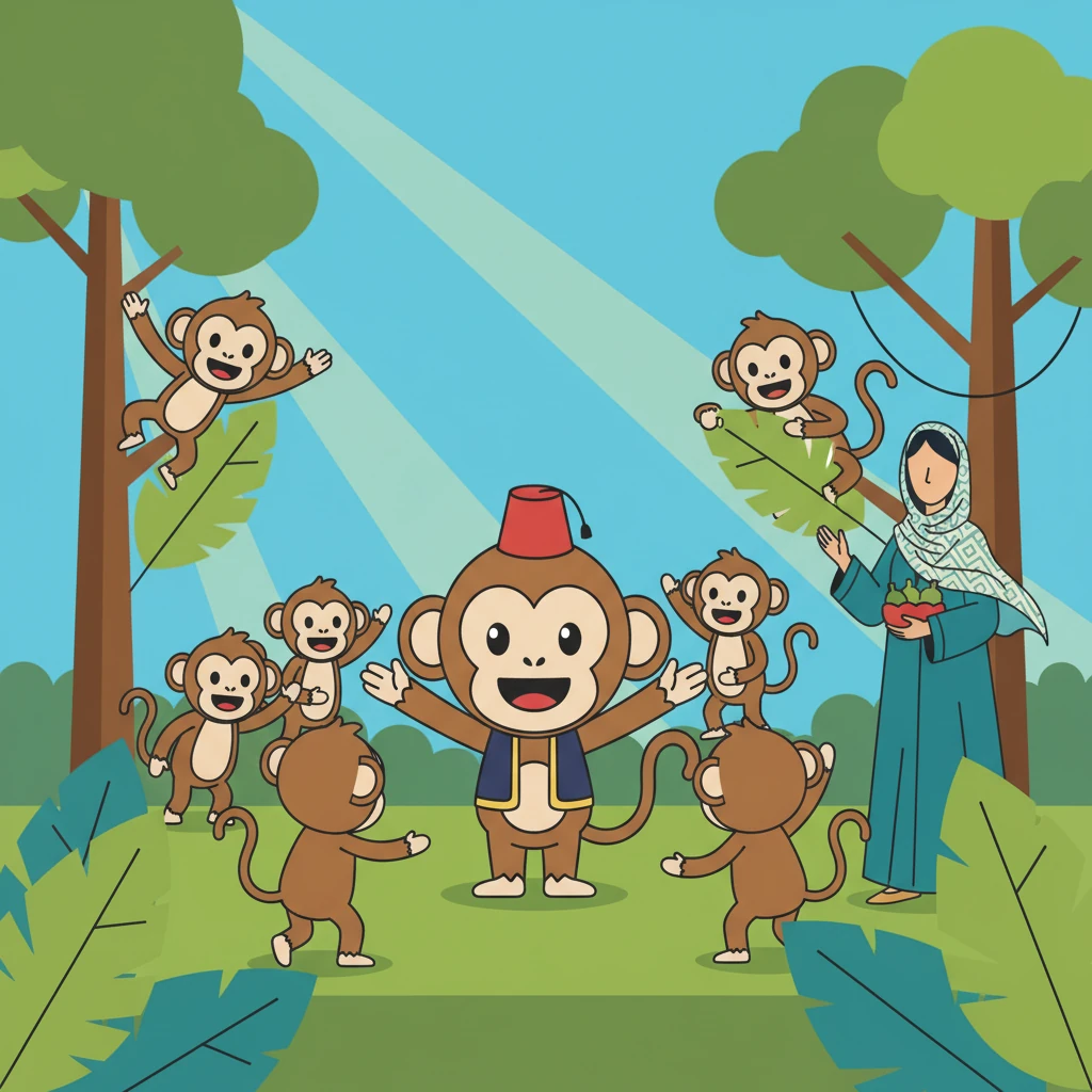 عاد فلفل إلى غابته الحبيبة، حيث استقبلته أصدقاؤه بترحيب حار. ابتسم ابتسامة عريضة وحقيقية، ممتنًا لجمال بيته الهادئ وللأصدقاء الذين يحبونه. لقد وجد السعادة في المكان الذي بدأ منه رحلته.