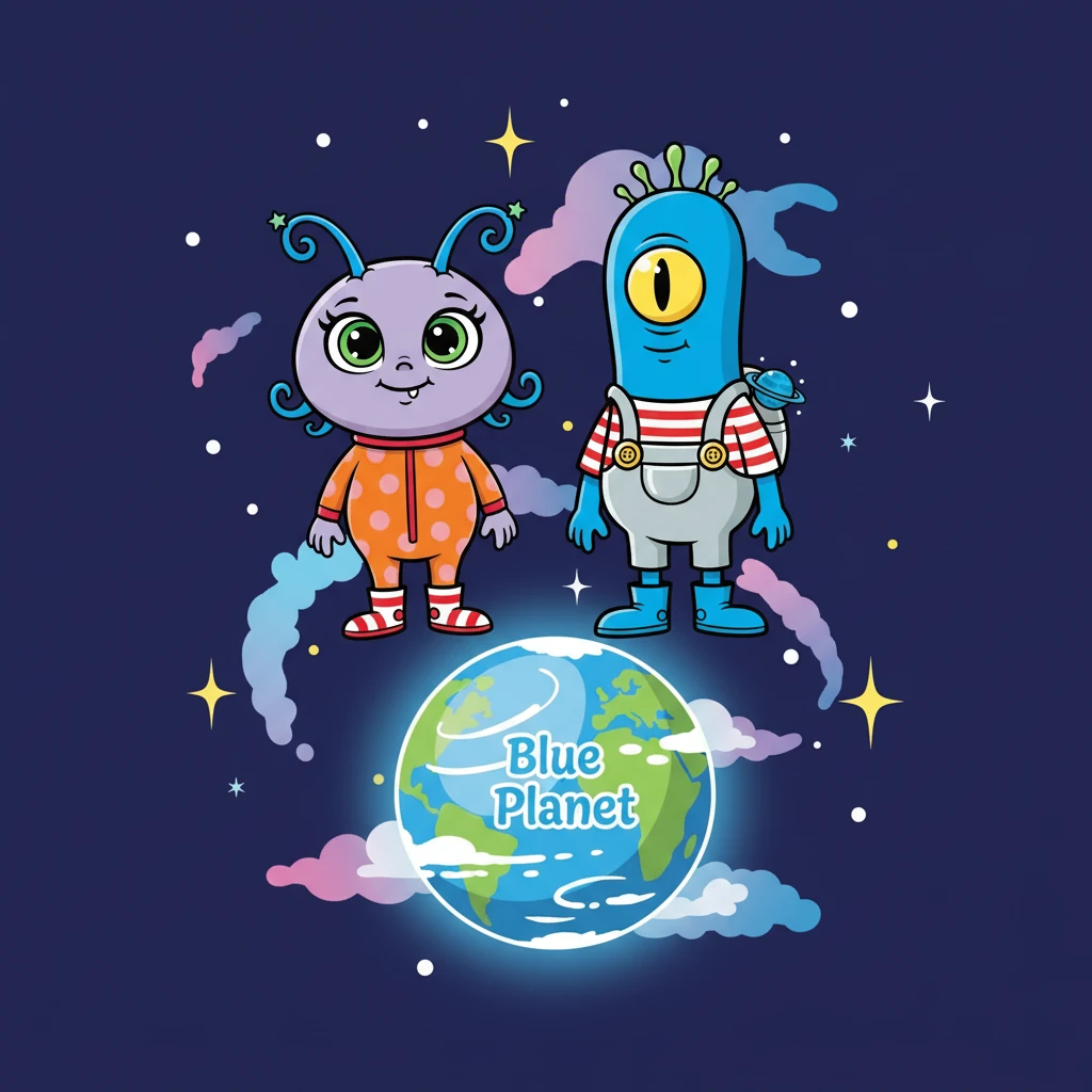 De volta ao espaço, Lili e Toto olharam para o Planeta Azul, que brilhava entre as estrelas. Sabiam que, com a ajuda das crianças, o planeta continuaria a ser um lugar especial. A aventura deles foi um sucesso!