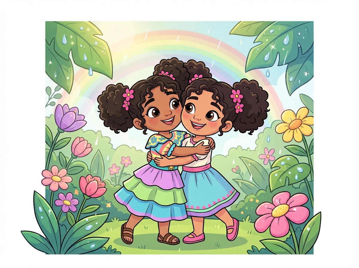 Después de la tormenta, el jardín estaba más hermoso que nunca. Sofía y Lila se abrazaron, sabiendo que su amistad era más fuerte que cualquier adversidad.