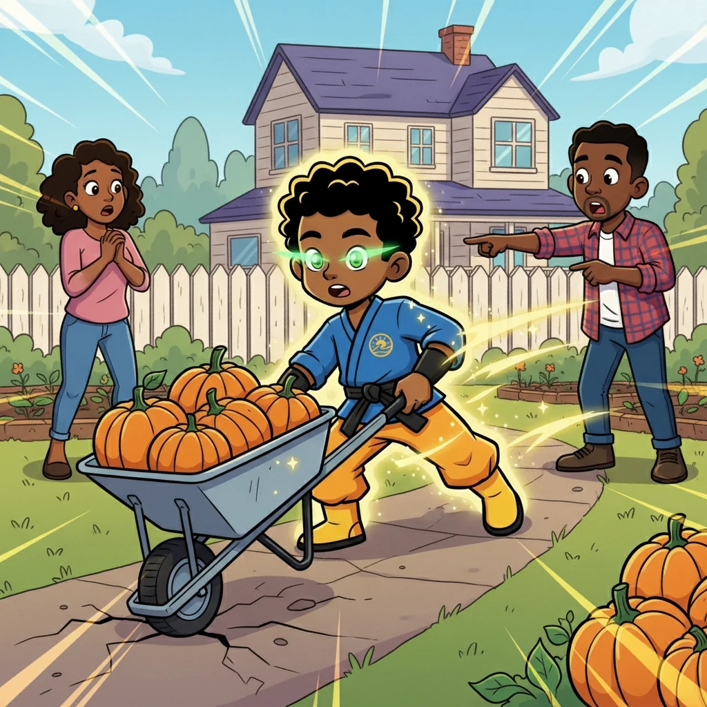 As Kwame grew, unusual energy began to surge within him. He started exhibiting extraordinary feats, from superhuman strength to bursts of incredible speed. This caused his parents to wonder what was happening to their son.