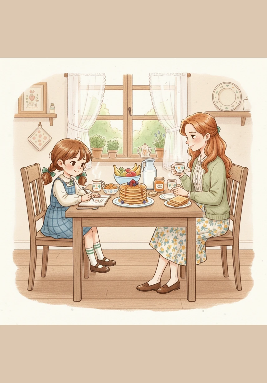 At the breakfast table, Lily’s mom flipped golden pancakes while her dad told stories about his own first day of school. They cheered for her, reminding her that her kindness was her greatest superpower. Lily took a deep breath and felt a little more brave.