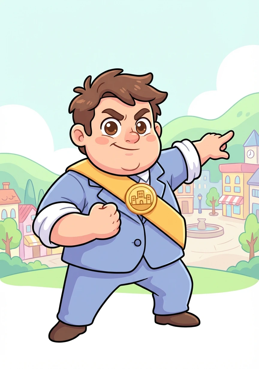 O Prefeito Canella, com mangas arregaçadas e um olhar determinado, declarou: 'Na minha cidade, quem manda sou eu!'. Ele estava pronto para a batalha.